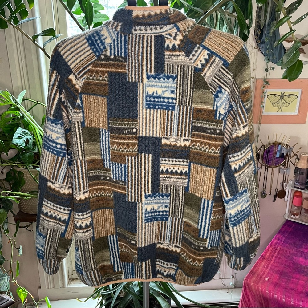 Amazon Multicolor Patchwork Teddy Jacket - Picture 3 of 3